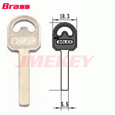 P-590 Brass House key Blanks for Solex Suppliers