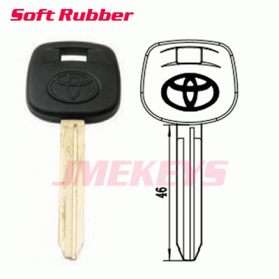 P-076 Soft Rubber head for toyota toy43 key blanks Wholesale