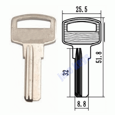 K-023 Brass House key blanks FAV-1D Suppliers