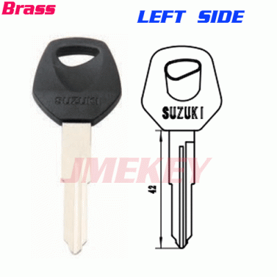 P-329 Replacement Brass Car key blanks For suzuki LEFT side