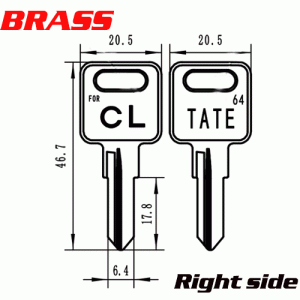 y-591 Brass House key Blanks CL Suppliers