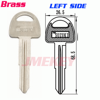 P-316 Replacement Brass key blanks for Suzuki SZK-9 left side