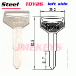 P-094 Replacement Iron key Blanks for toyota TOY26 LEFT side