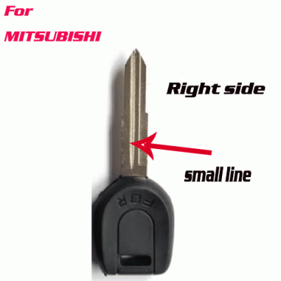 A-169 Transponder Key Shell for Mitsubishi Righ side small line