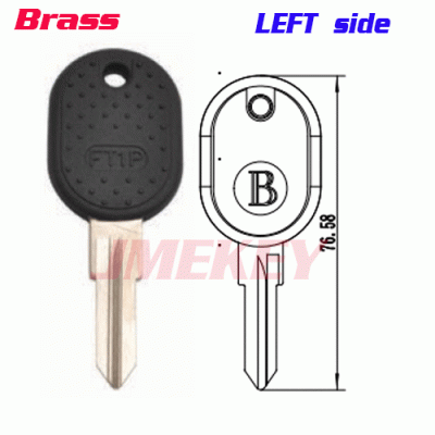 P-254 For Brass Fiat Short Car key Blanks LEFT side Wholesale