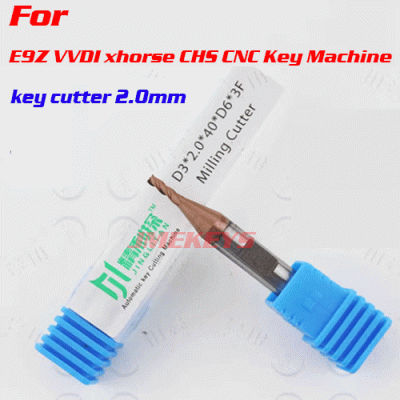 MC-42 For E9Z VVDI Dolphin CHS CNC KEY Machine key cutter 2.0MM