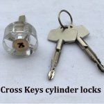 PS-10 Cross keys Cylinder lock For Locksmiths tools