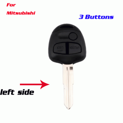 A-165 car key Shell fob for Mitsubishi 3 Buttons LEFT SIDE