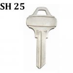 Y-407 Brass House key blanks SH 25 xIANPAI