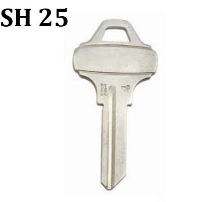 Y-407 Brass House key blanks SH 25 xIANPAI