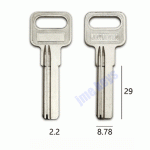 K-015 Brass House key BLanks length 29mm