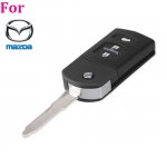 MAZ-02 3 button remote key blank case Folding For mazda