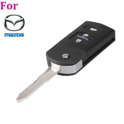 MAZ-02 3 button remote key blank case Folding For mazda