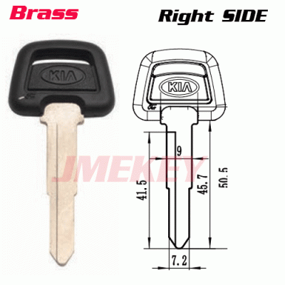 P-199 Replacement FOr brass kia BLANK KEYS Right side