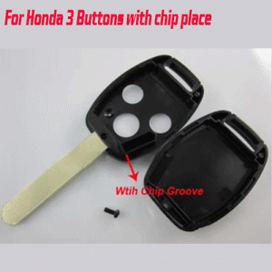 A-054 For Honda 3 Buttons Remote Key Shell With Chip Place