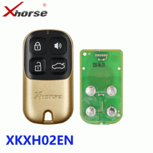 XKXH02EN Universal Remote Key 4 Buttons Golden