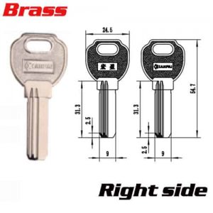 Y-642 Brass House key blanks hongyin suppliers