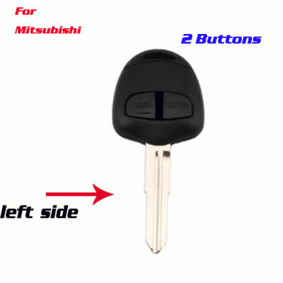 A-164 car key Shell fob for Mitsubishi 2 Buttons LEFT SIDE