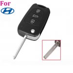 HY-25A Hyundai 3 button FLIP remote key shell blanks