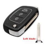 HY-09 3 Buttons Flip Folding Remote key shell for Hyundai