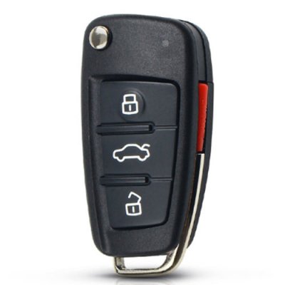 AU-03 4 Buttons Folding Flip Remote Car Key Key Shell For audi