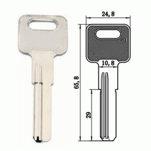 K-046 Brass Computer key blanks length 29mm Suppliers