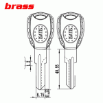 P-503 New design Brass House key Blanks suppliers