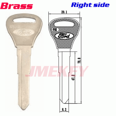 P-273 Replacement all Car key blanks For Ford Right side