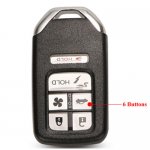 HON-45 Smart Remote Key Case Fob Shell For Honda 6 Buttons