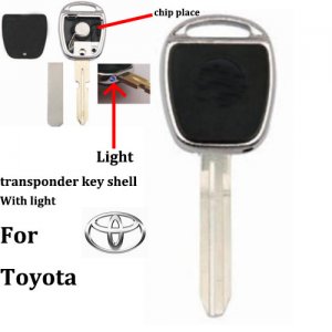 JM-046 Designer Chip car key shell Blanks for Toyota with light