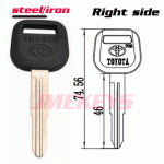 P-061 replacement steel Toyota car key blanks Right side