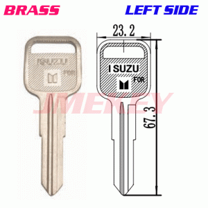 P-520 Brass Car key blansk For Isuzu LEFT SIDE