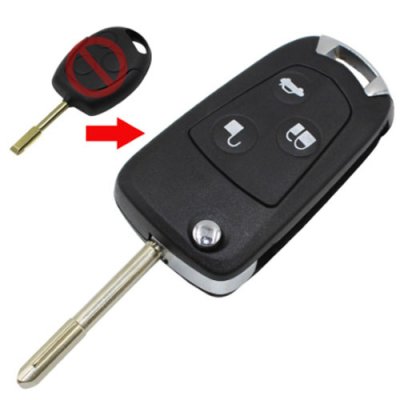 For-12 Focus Mondeo 3 Buttons Remote Folding Key Flip Shell