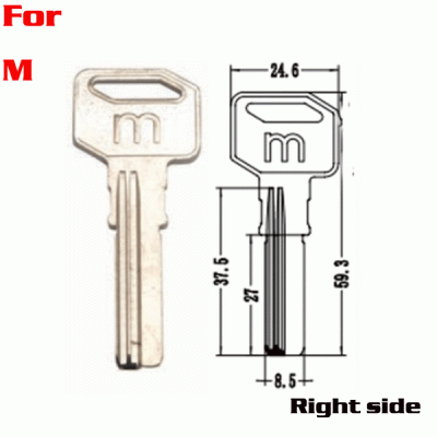 k-058 Locksmith Suppliers Door key blanks For M