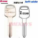 P-119 Replacement BRASS KEY BLANKS FOR NISSAN NSN14