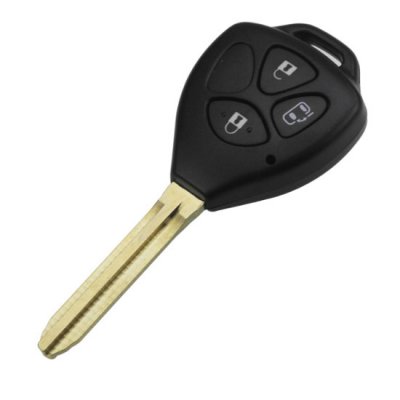 T-26 3 BTN Remote Car Key Case Shell FOB for Toyota Yaris