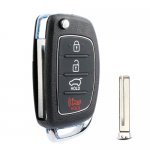 HY-13 For Hyundai Santa 4 Buttons Flip remote key shell Blanks