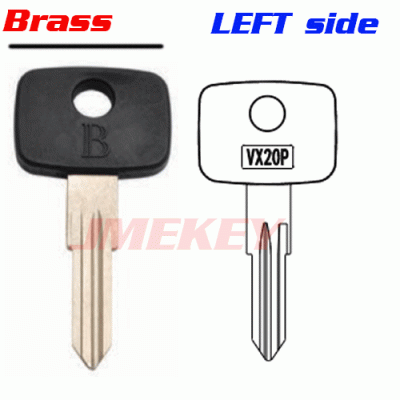 P-485 Brass Car key Blanks for Daewoo left side