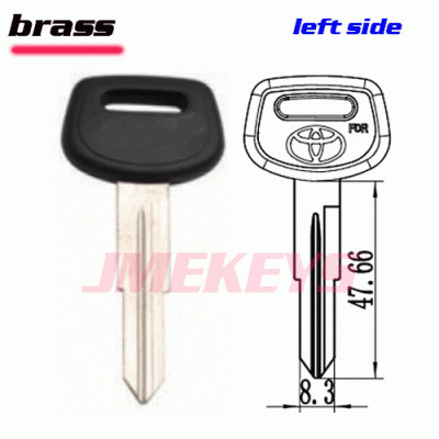 p-025 For Brass Toyota car key Blanks suppliers Left side