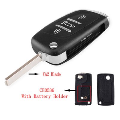 CIT-07 Key Case For Citroen VA2 Modified Flip shell 3 Buttons