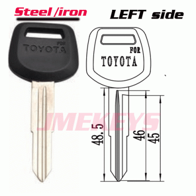 P-050 replacement Iron Toyota blank keys TOY41 left side