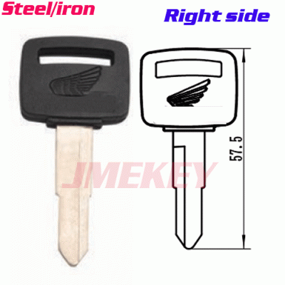 P-377 Replacement Iron Honda KEY BLANKS RIGHT side