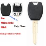 JM-030 alloy frame Transponder key shell For mitsubishi MIT8