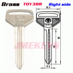 P-088 Replacement Brass Car key blanks for Toyota toy38R