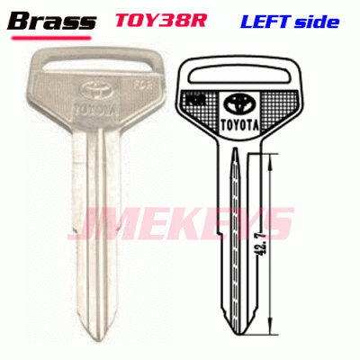 P-091 Replacement BRASS Car key Blanks for toyota LEFT Wholesale