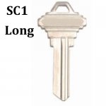 K-460 Brass House key blanks for Long sc1