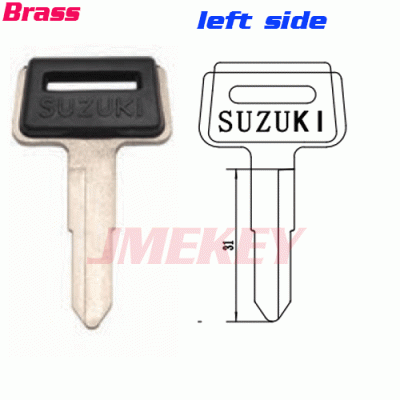 P-347 Replacement Brass Car key blanks For suzuki left side