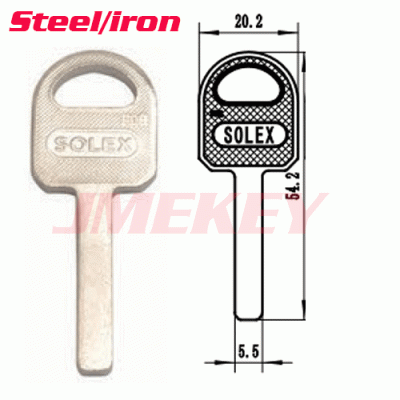 P-574 Steel Iron House key Blanks For solex