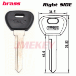 P-168 Replacement Car key blanks For mazda RIGHT side