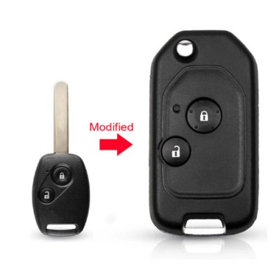 HON-22 Modified Remote 2 Button Flip Car Key Shell For Honda